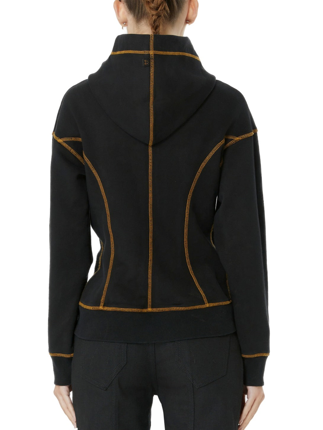 High Quality Black Zip Hoodie Sweatshirt