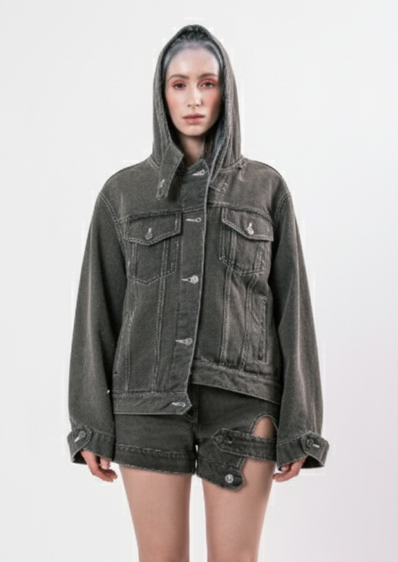 Hoodie Denim Jacket