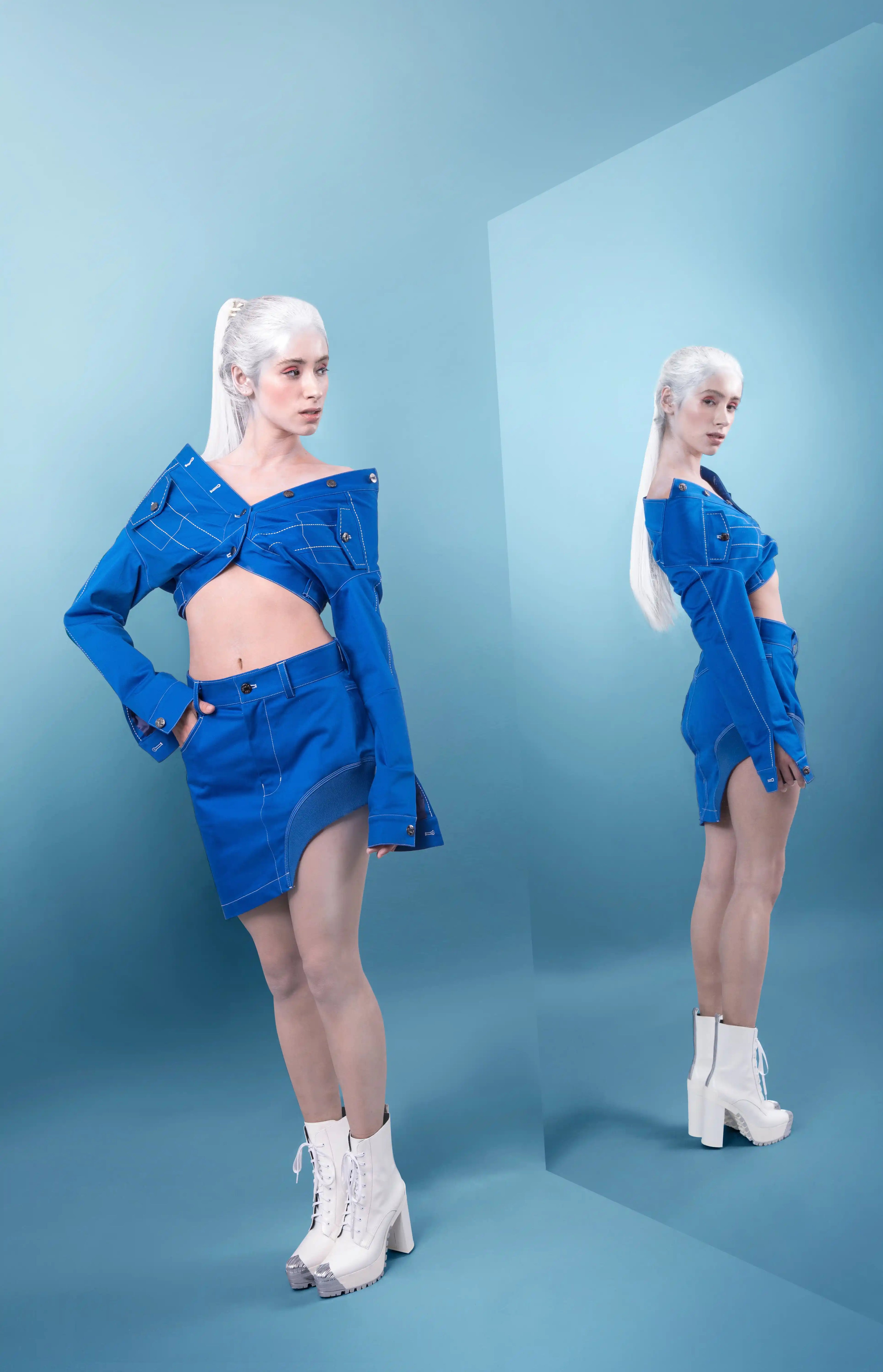 Waterfall Mini Skirt