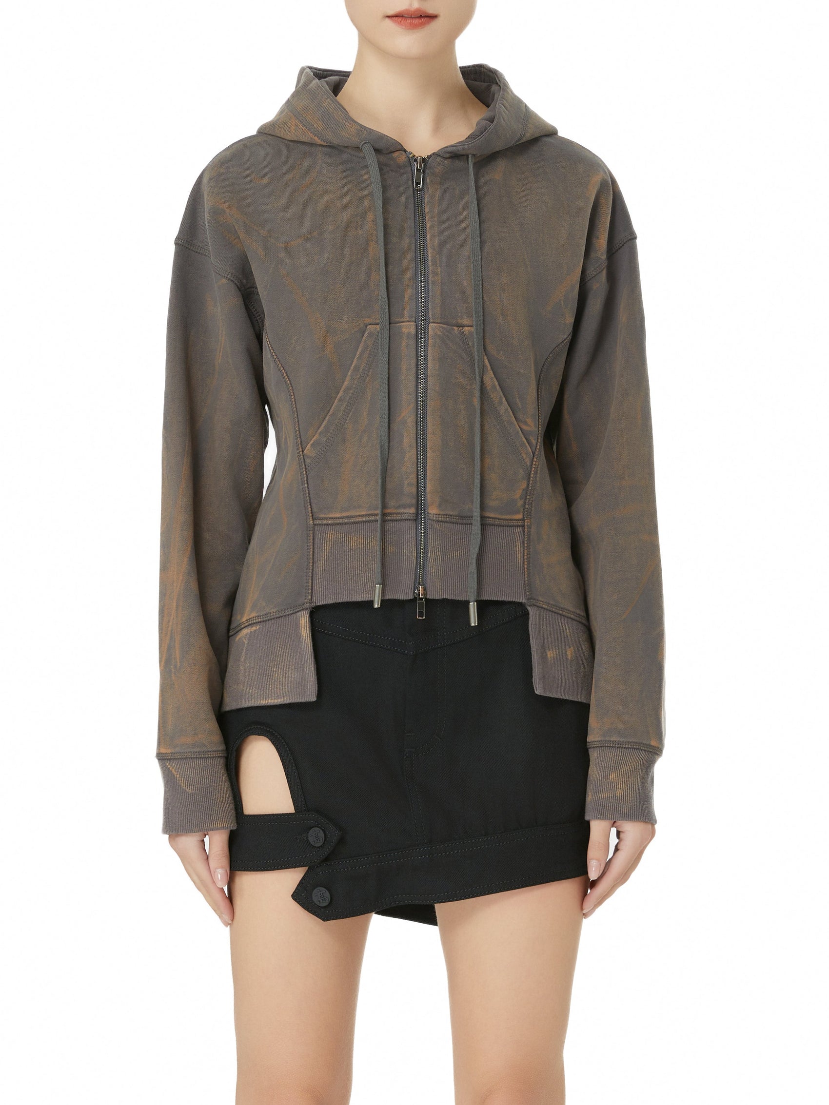 Acid Zip Hoodie Sweatshirt