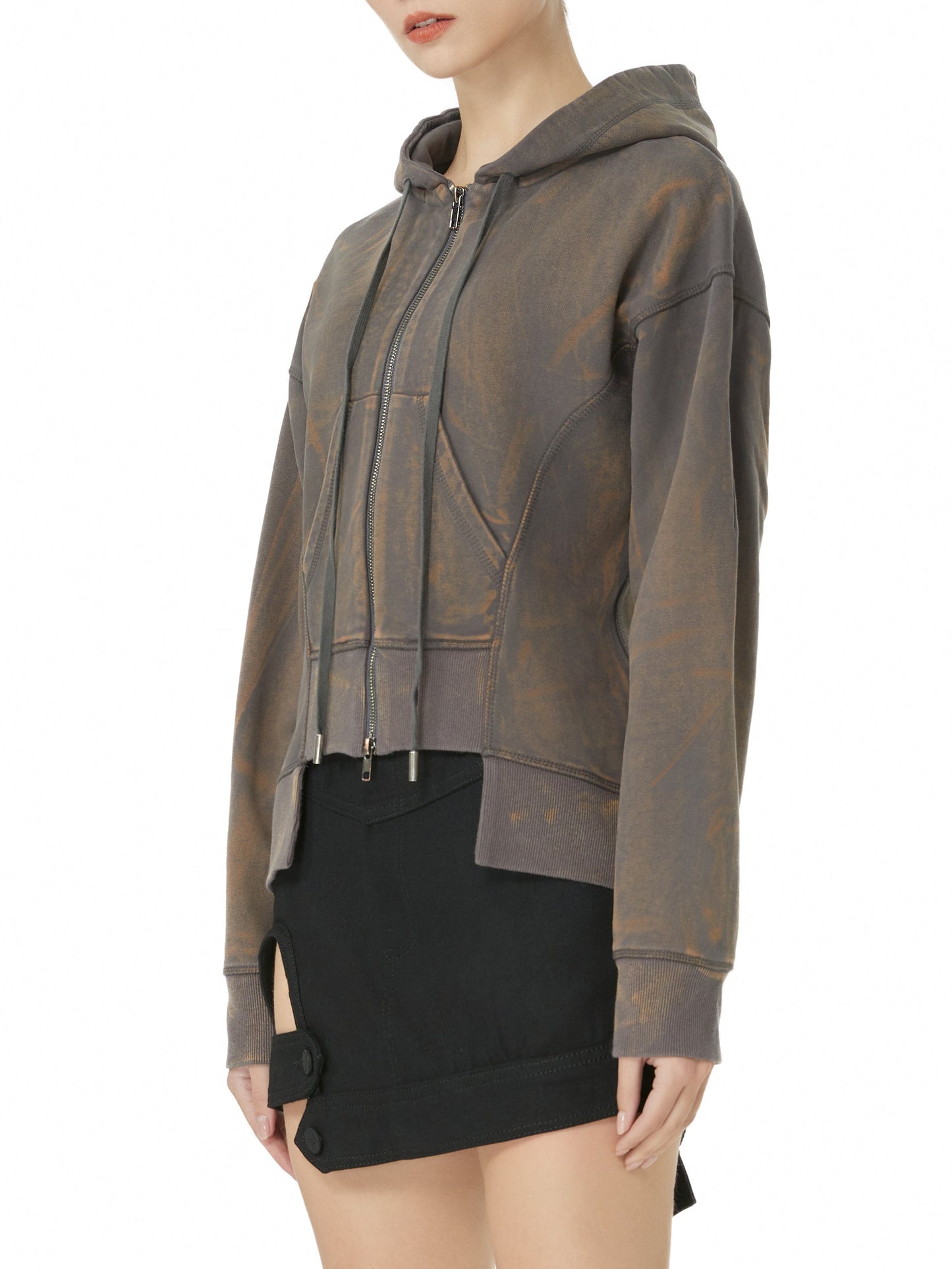 Acid Zip Hoodie Sweatshirt