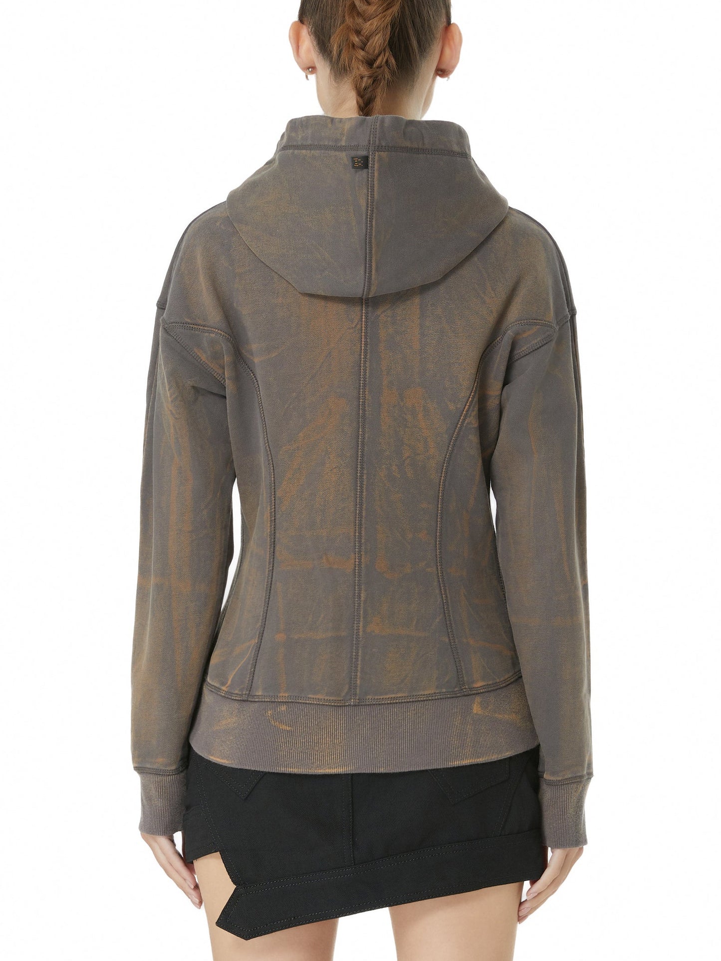 Acid Zip Hoodie Sweatshirt