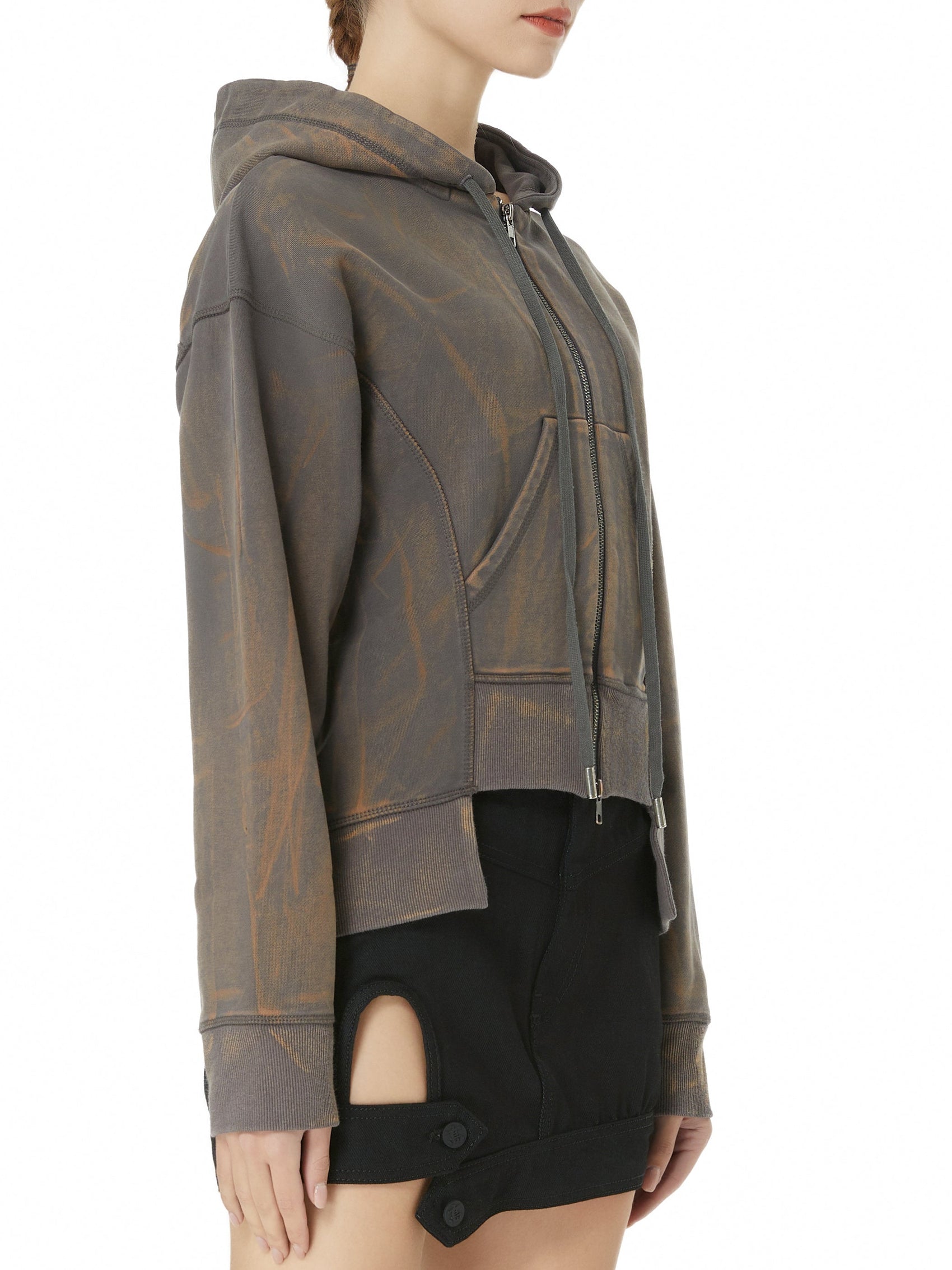 Acid Zip Hoodie Sweatshirt