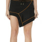 Black Asymmetric Mini Skirt