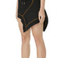 Black Asymmetric Mini Skirt