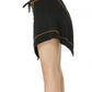 Black Asymmetric Mini Skirt