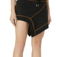 Black Asymmetric Mini Skirt