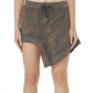 Acid Asymmetric Mini Skirt