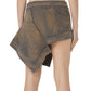 Acid Asymmetric Mini Skirt
