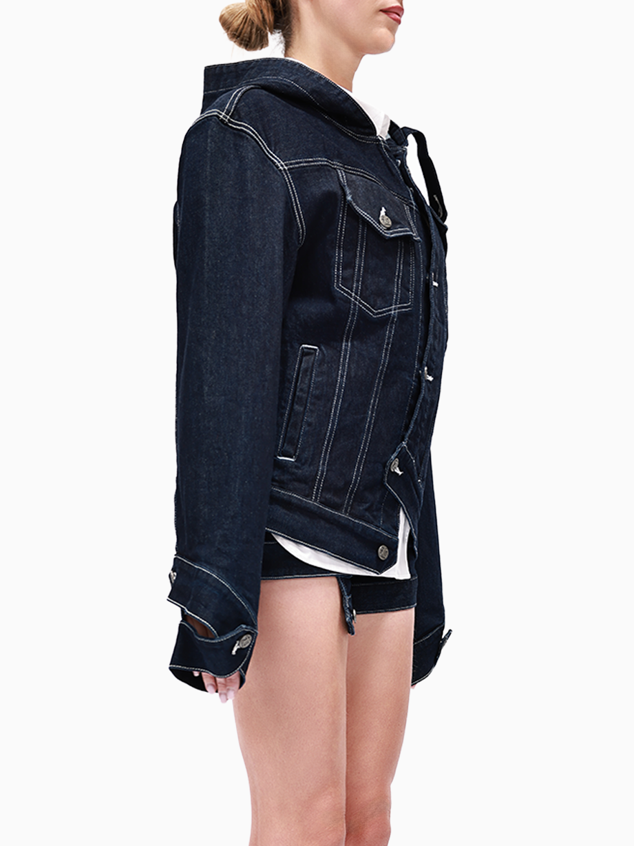 Hoodie Denim Jacket