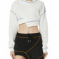 Ivory Crop Sweatshirt
