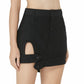 Black Denim Mini Skirt