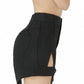 Black Denim Mini Skirt
