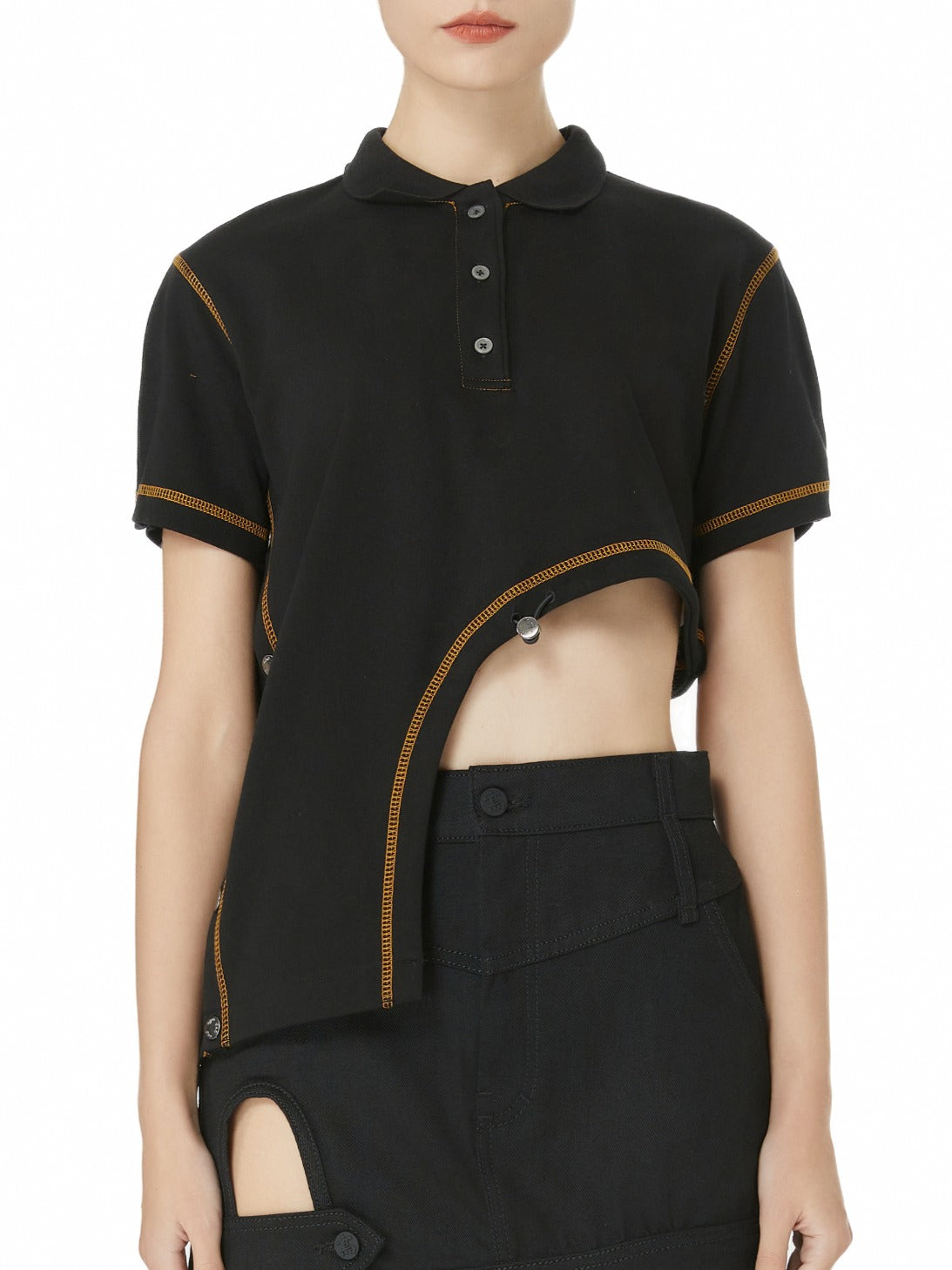 Black Waterfall Polo Shirt