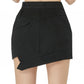 Black Denim Mini Skirt