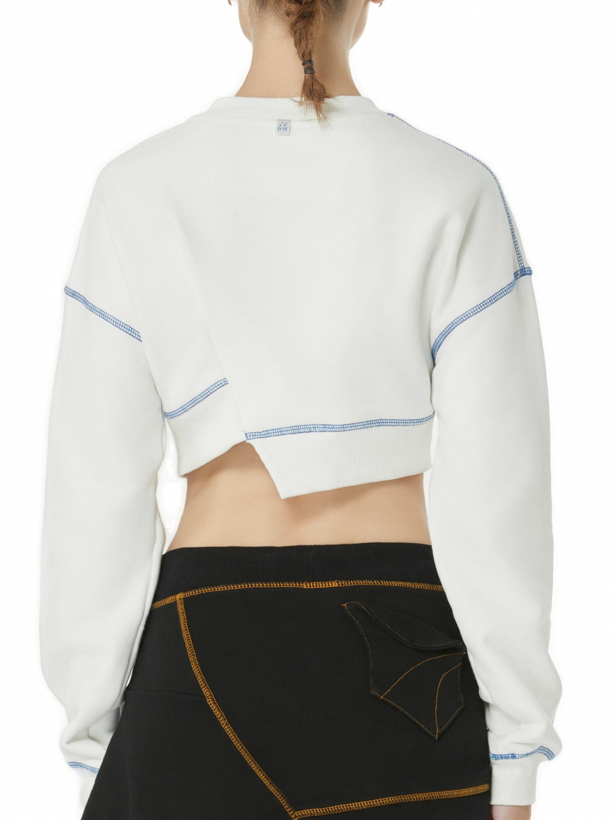 Ivory Crop Sweatshirt