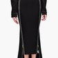 Long Zip Opera Skirt