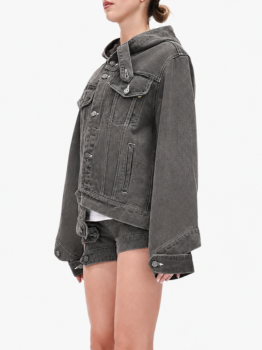 Hoodie Denim Jacket