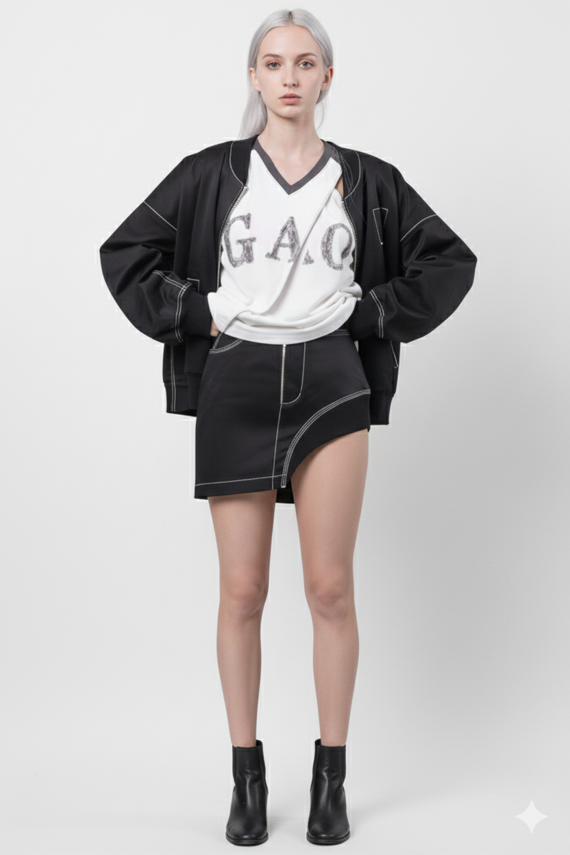 Waterfall Mini Skirt