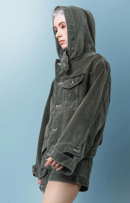 Hoodie Denim Jacket