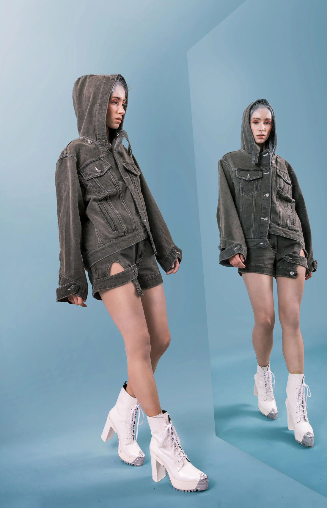 Hoodie Denim Jacket