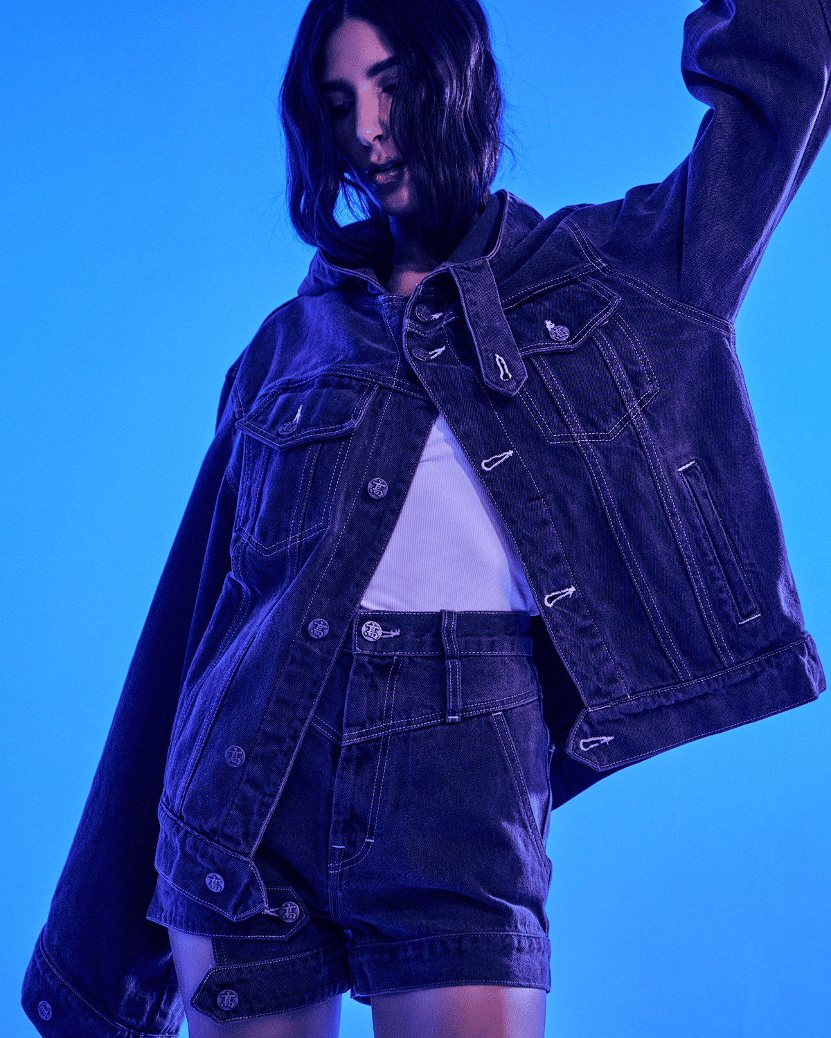 Hoodie Denim Jacket