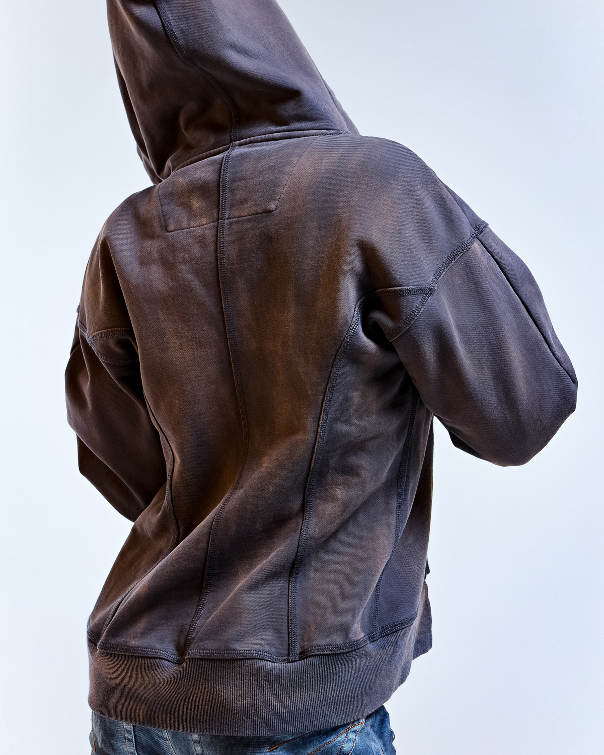 Acid Zip Hoodie Sweatshirt