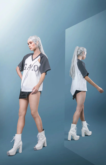 V-Neck Varsity Tee
